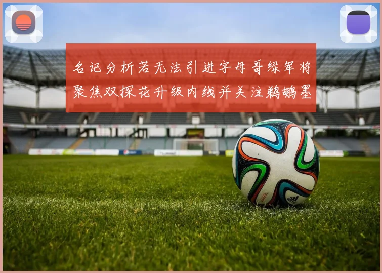 名记分析若无法引进字母哥绿军将聚焦双探花升级内线并关注鹈鹕墨菲